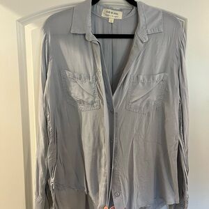 Women’s Cloth & Stone Light Gray Shirt